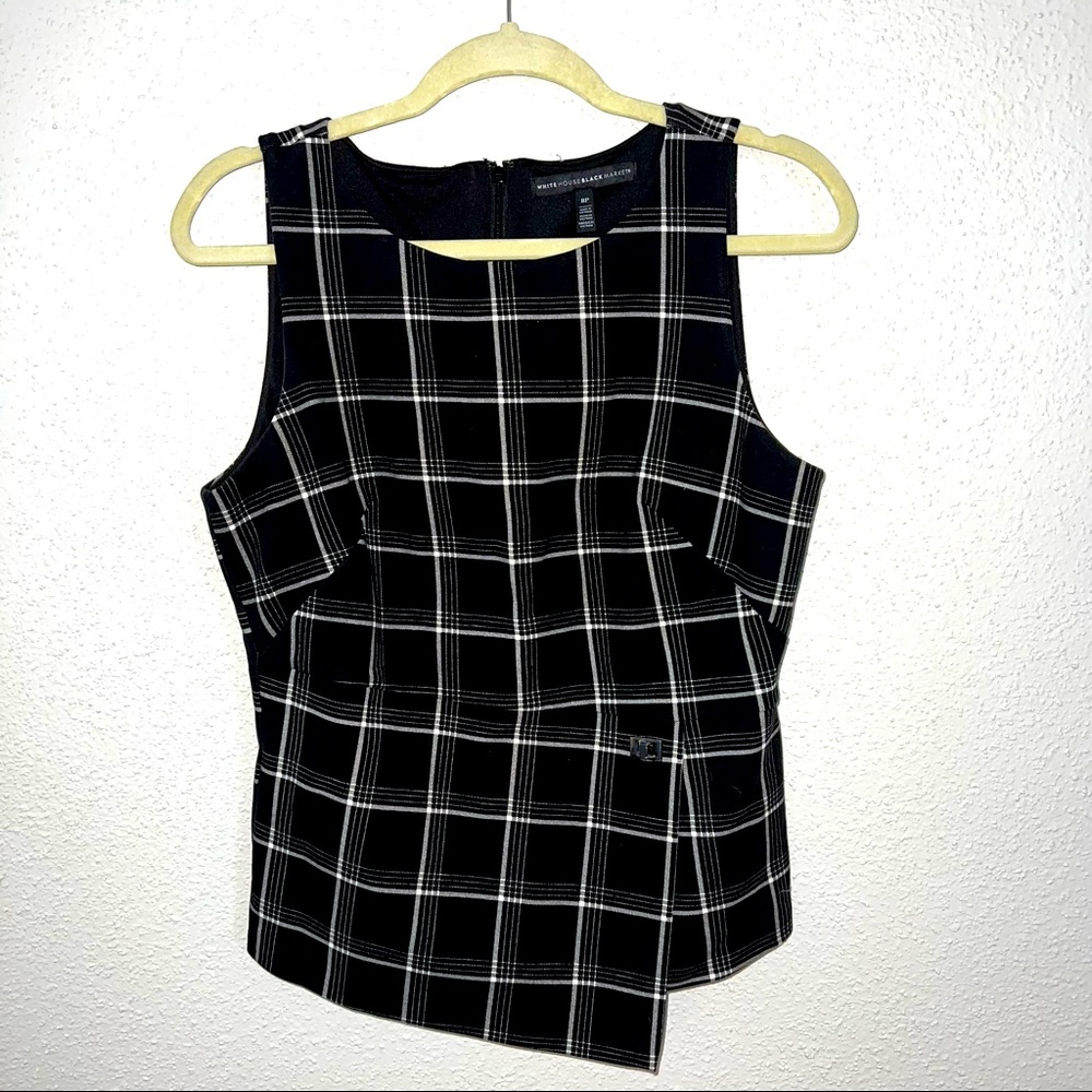 White House Black Market Peplum Top